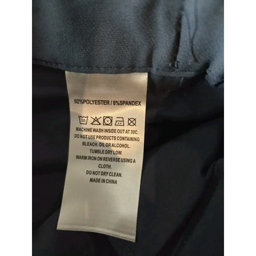 Proflex Misty Blue/Gray Straight Leg Stretch Golf Outdoor Pants 38x30 NWT Veboon